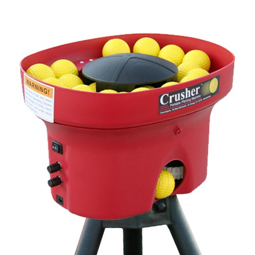 Crusher Fastball & Curveball Mini Ball Pitching Machine 