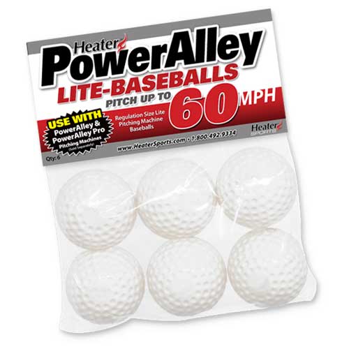 PowerAlley 60 MPH White Lite Baseballs